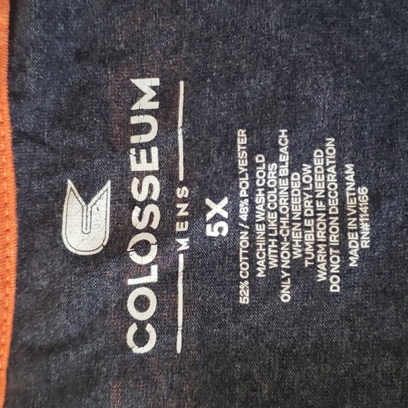 Colosseum Auburn University Tigers gray orange collegiate tshirt Size 5X - Picture 5 of 6